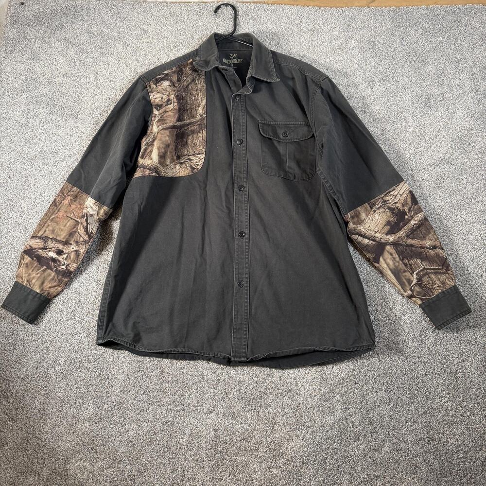 Outdoor Life Hunting Shirt M Outdoorsman Gorpcore Woodsman Rugged Woodsman